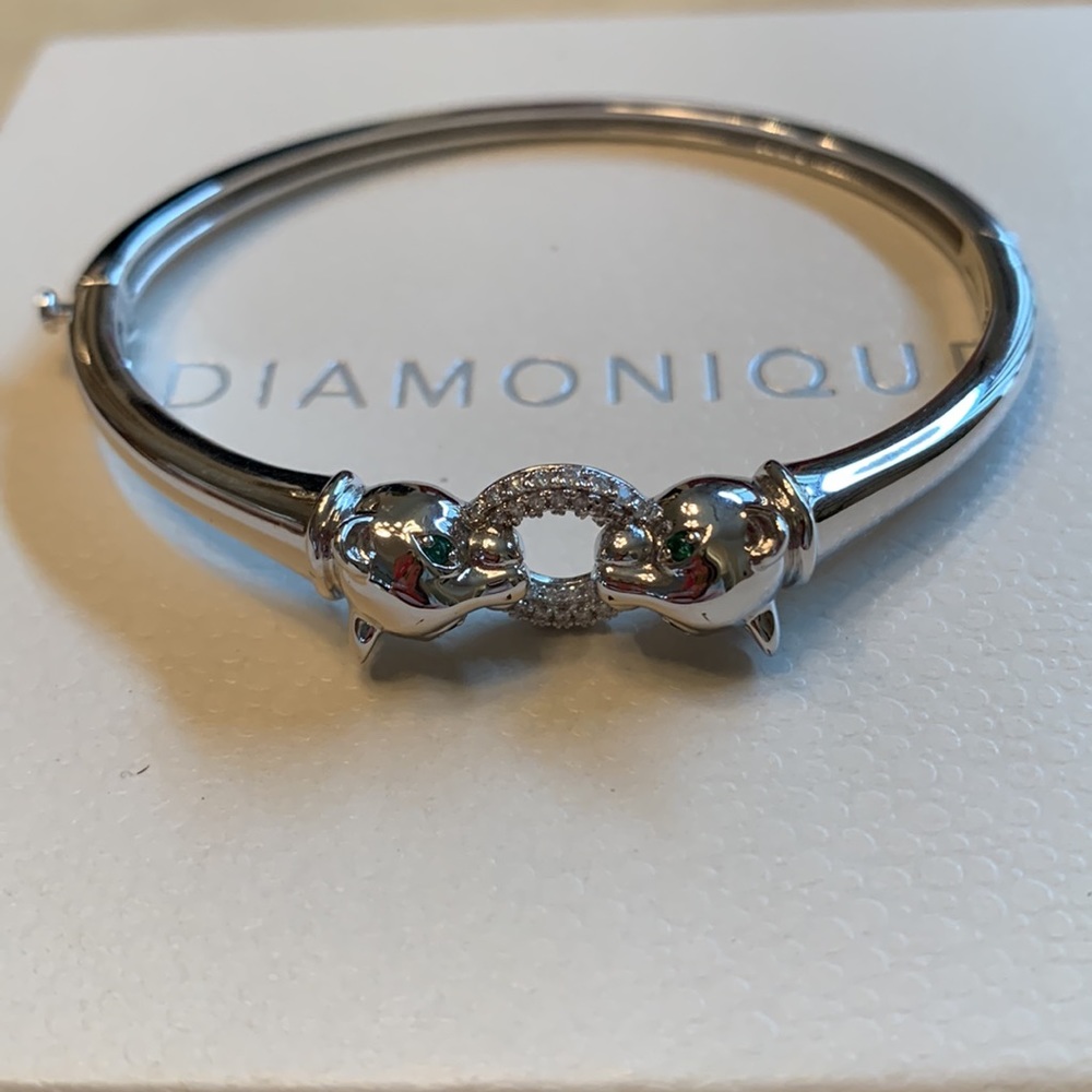 Diamonique Sterling Silver Bracelet